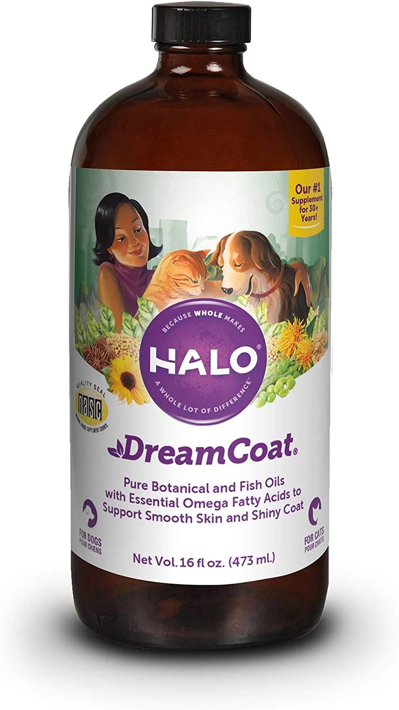 Halo Vita Glo Dream Coat Natural Meal Enhancement for Dogs & Cats