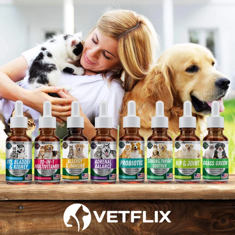 Alergia de mascotas y apoyo inmunológico – Fabricado en Estados Unidos – Alivio de alergias para gatos y perros – 100% natural – Cardo de leche y cúrcuma – El mejor tratamiento para el sistema inmunológico para perros y gatos – Vitamina C para mascotas –