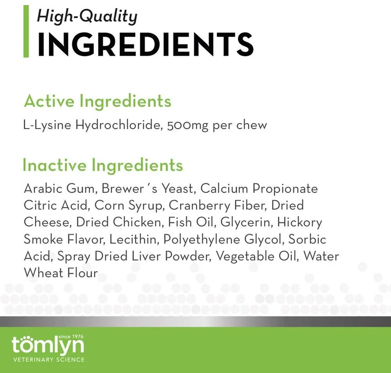 tomyln Apoyo Inmunológico L-Lisina Suplemento Nutricional, Valor no encontrado, Not Applicable