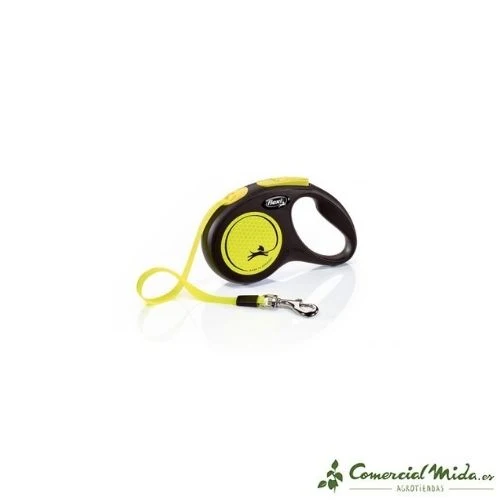 Correa FLEXI New Neon Cinta Reflectante para Perros