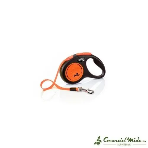 Correa FLEXI New Neon Cinta Reflectante para Perros