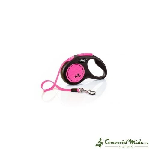 Correa FLEXI New Neon Cinta Reflectante para Perros