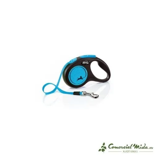 Correa FLEXI New Neon Cinta Reflectante para Perros