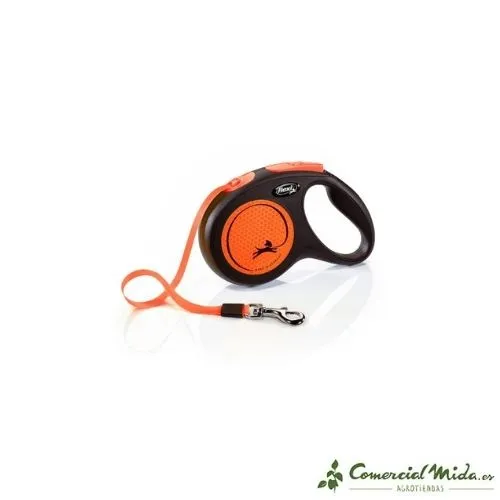 Correa FLEXI New Neon Cinta Reflectante para Perros