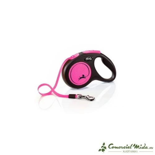 Correa FLEXI New Neon Cinta Reflectante para Perros