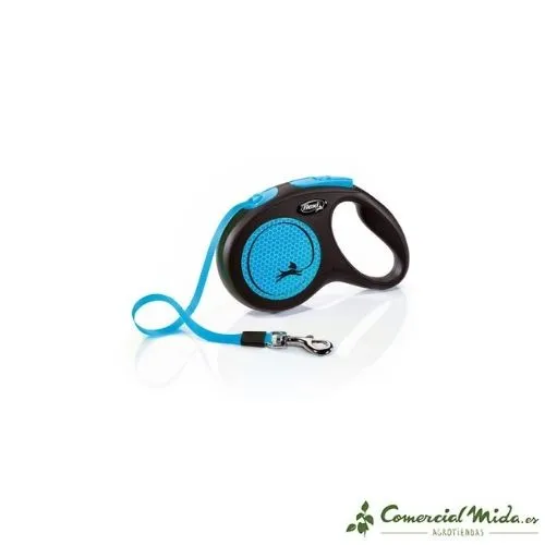 Correa FLEXI New Neon Cinta Reflectante para Perros