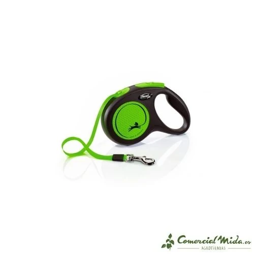 Correa FLEXI New Neon Cinta Reflectante para Perros