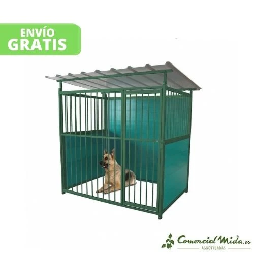 Perrera Lacada Verde Especial Perros Grandes