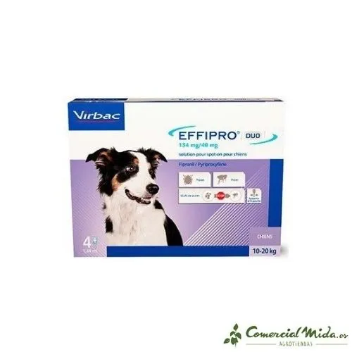 VIRBAC Effipro Duo Spot On Pipetas para Perros (4 p.)
