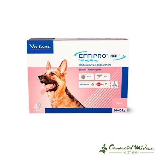VIRBAC Effipro Duo Spot On Pipetas para Perros (4 p.)