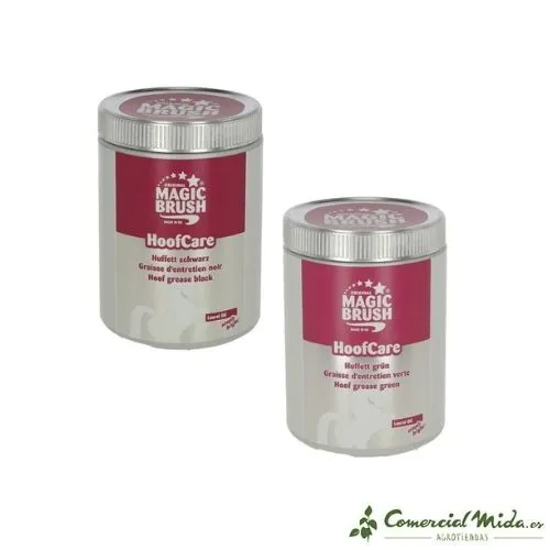 Grasa MAGIC BRUSH KERBL para Cascos de Caballos 1Kg (Verde/Negra)
