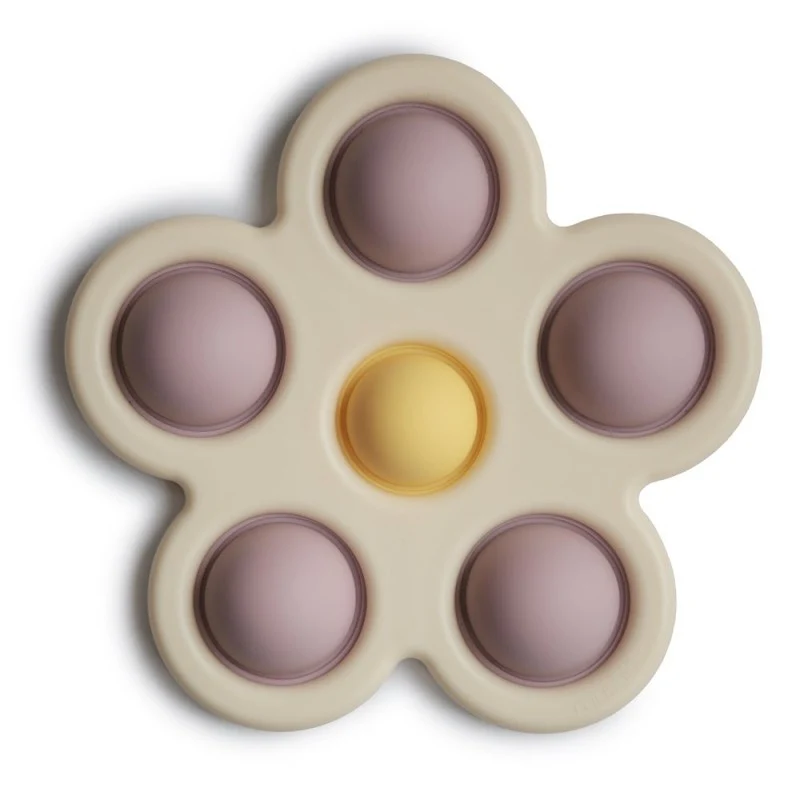 Mushie Pop It Flor Lilás e Amarelo