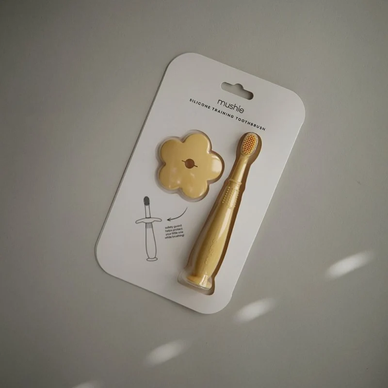 Mushie Escova de Dentes de Aprendizagem - Amarela