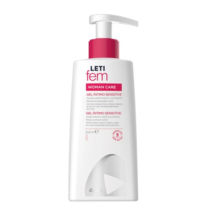 Letifem Woman Gel Íntimo Sensitive 250mL – Higiene & Conforto