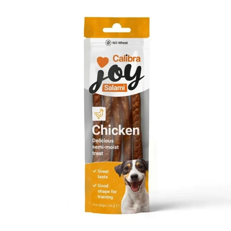 Calibra Joy Dog Salami Pollo, 20 unidades x 30 gr