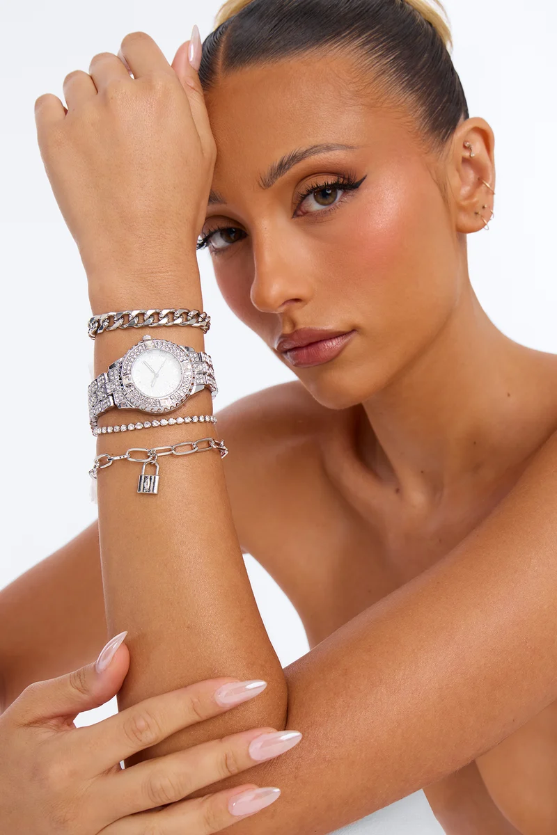 Lola 3 Piece Watch Set - Silver