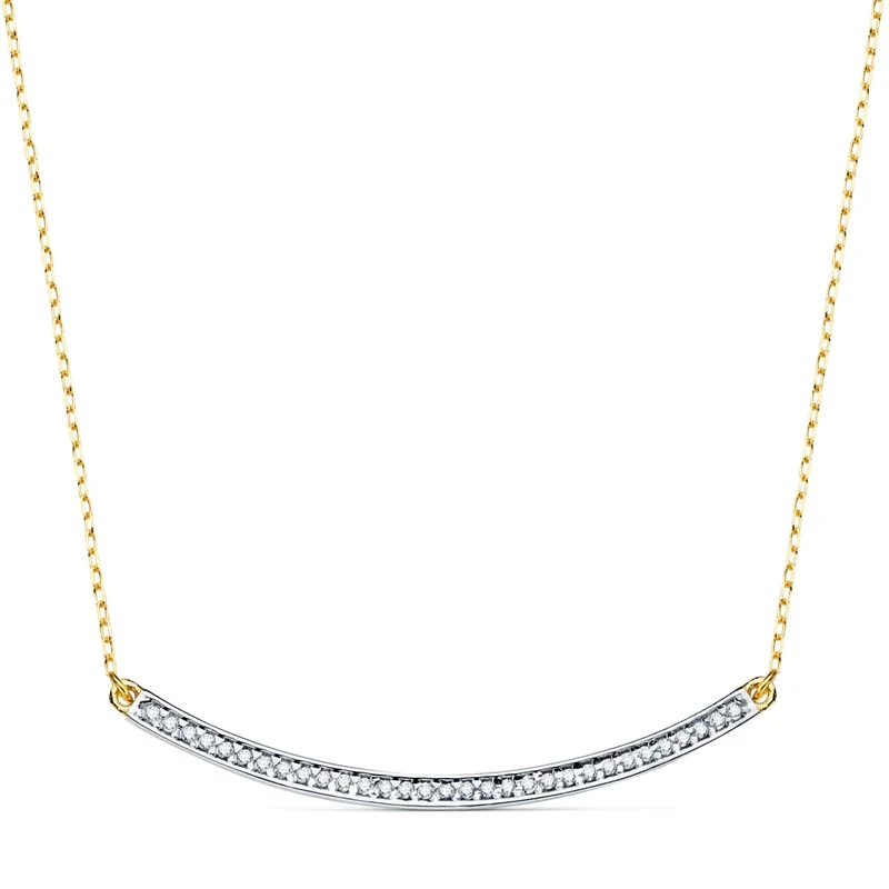 Collier barre bicolore 44,2 cm – Or 18 carats | Azuline