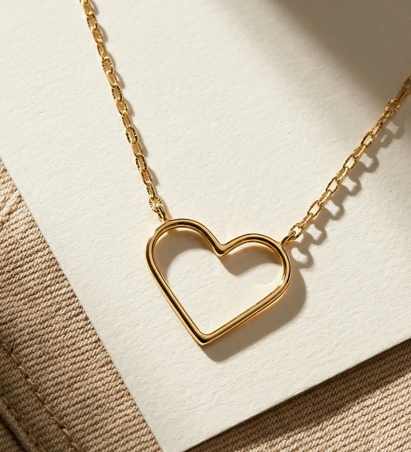 Collier cœurs – Or jaune 18 carats | Azuline