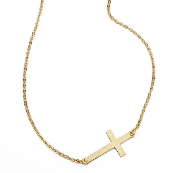Collier croix – Or jaune 18 carats | Azuline