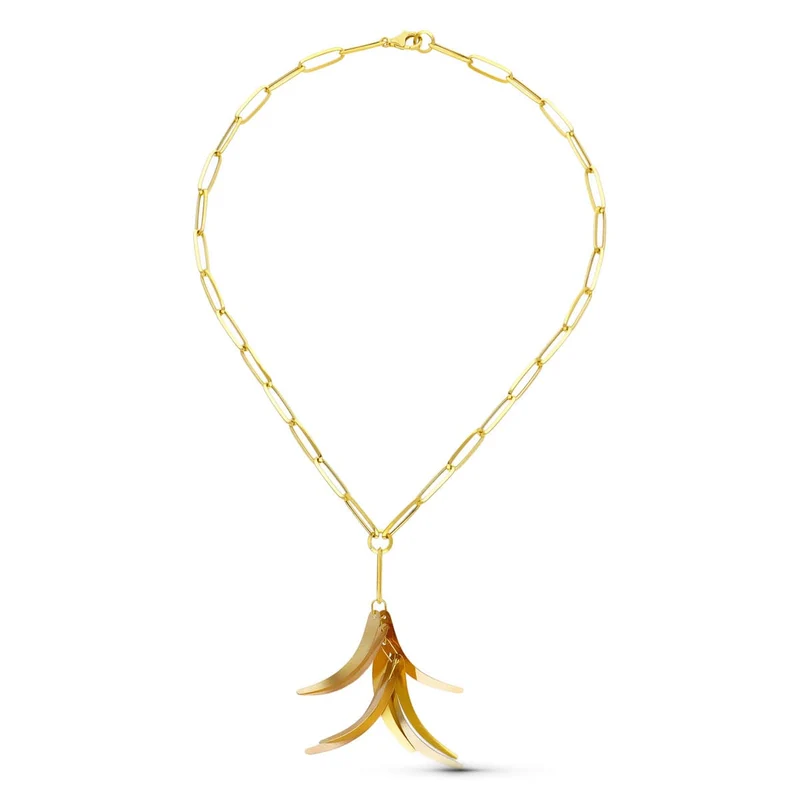 Collier corne tricolore – Or 18 carats | Azuline