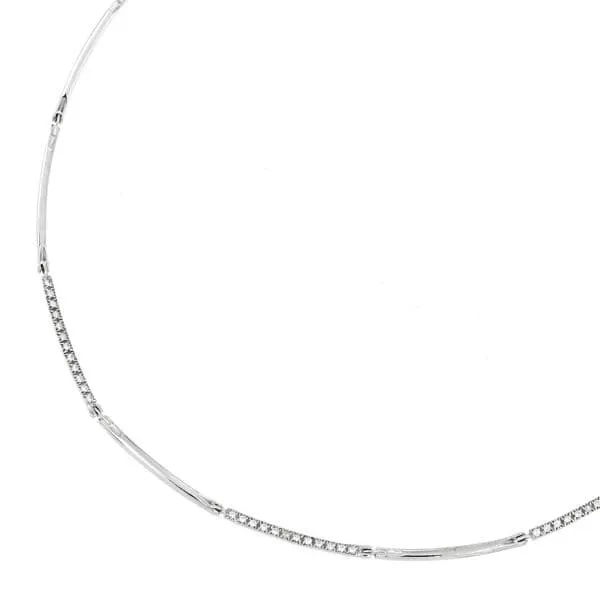 Collier en or blanc 18 carats 43 cm – Or blanc 18 carats | Azuline