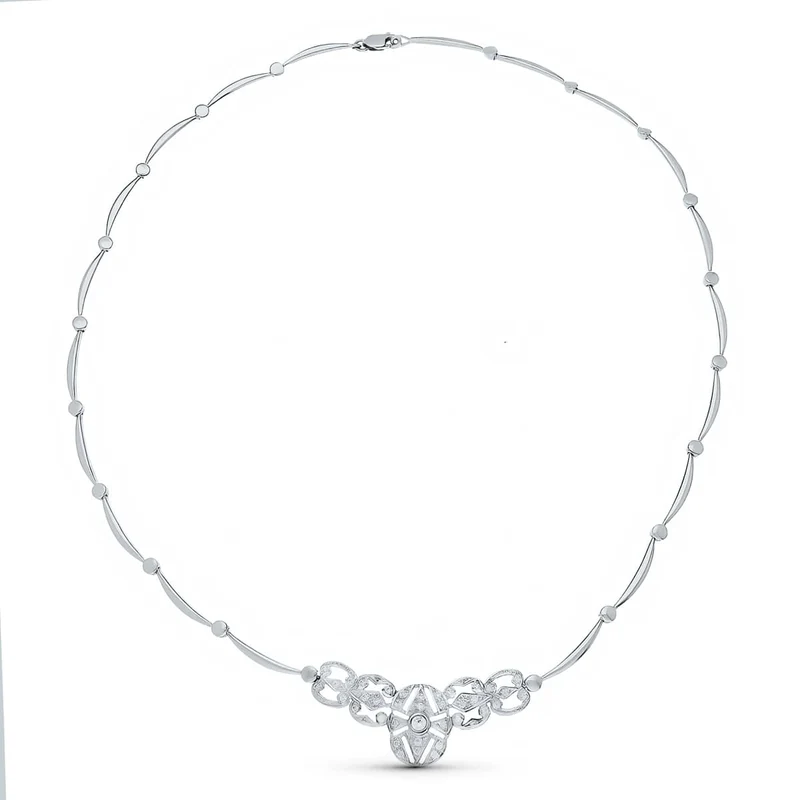 Collier or blanc 18 carats 45 cm – Or blanc 18 carats | Azuline