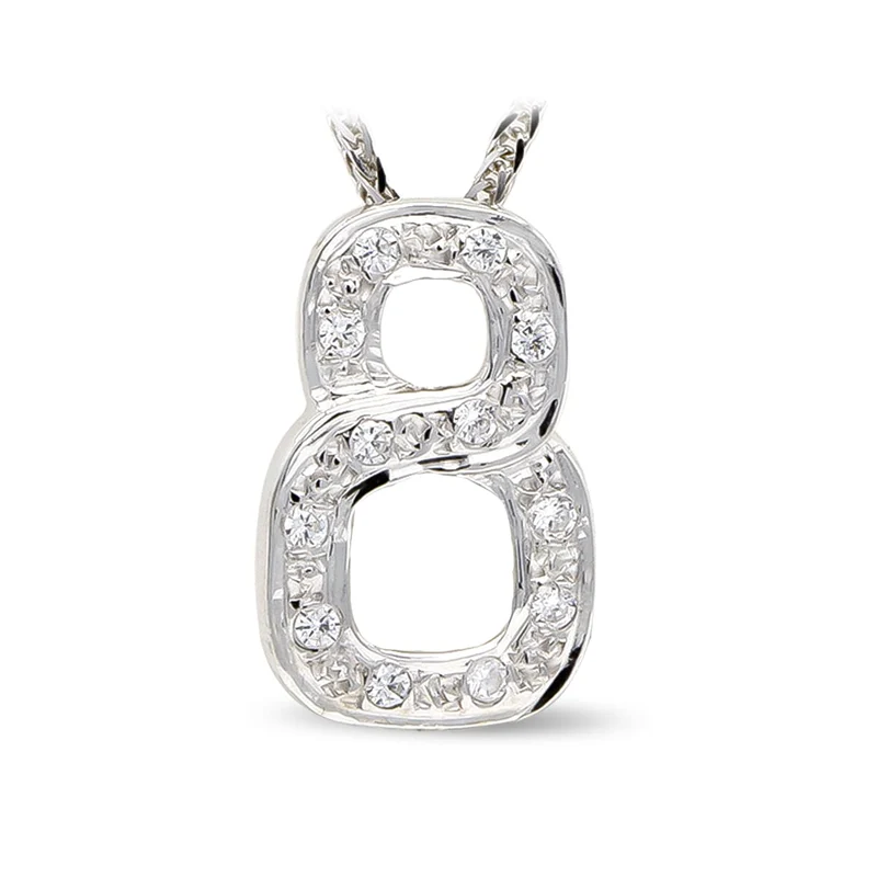 Collier motif chiffre 8 – Or 18 carats | Azuline