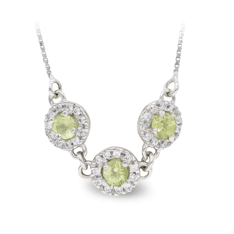 Ras de Cou avec Zircone sertie – Or blanc 18 carats | Azuline