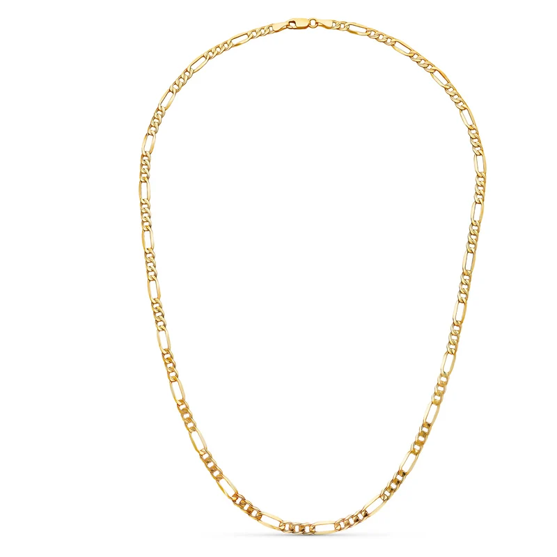 Chaîne Figaro creuse – Or jaune 18 carats | Azuline