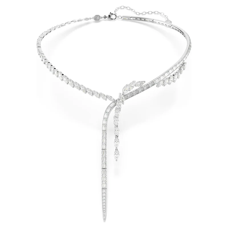 Collier Swarovski - Mesmera - Tailles variées - En Y - Blanc & Argenté