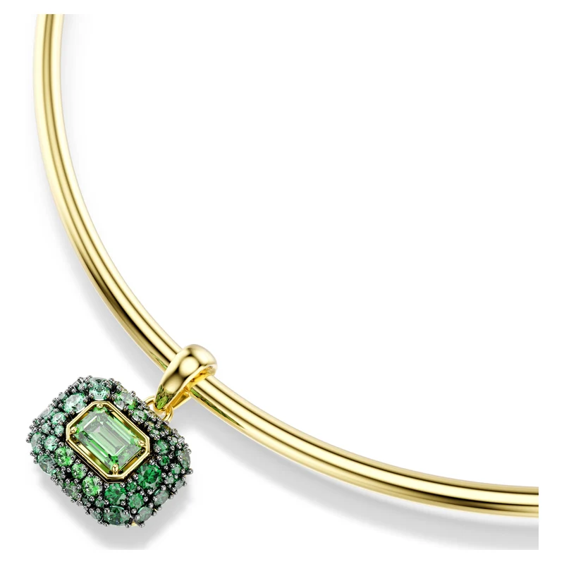 Collier Swarovski - Sublima - Taille octogonale - Vert & Doré