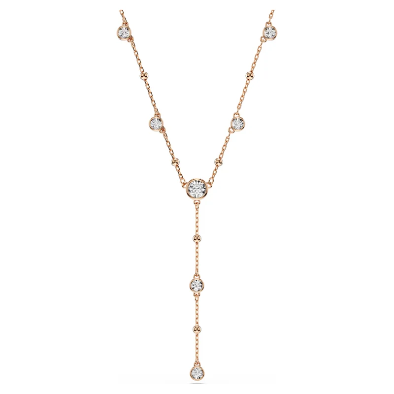 Collier Swarovski - Imber - Taille ronde - Longueur ajustable - Blanc & Rosé