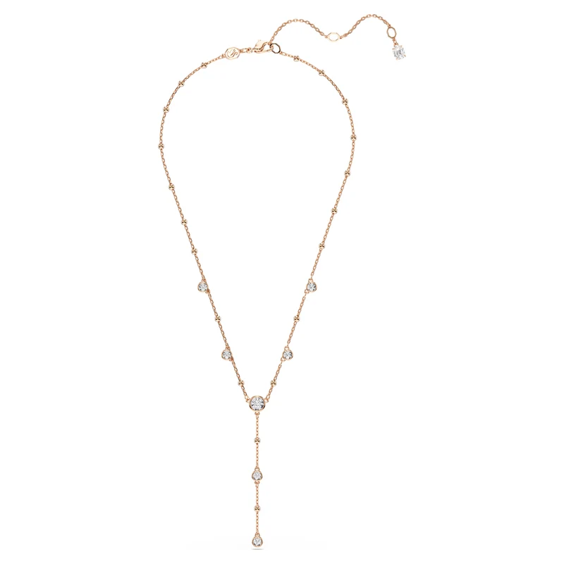 Collier Swarovski - Imber - Taille ronde - Longueur ajustable - Blanc & Rosé