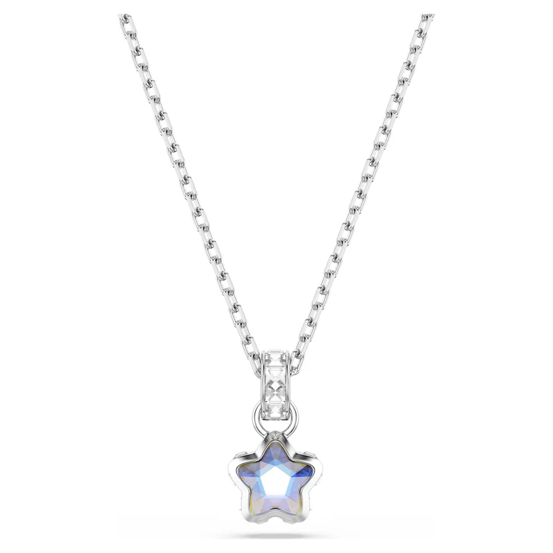Pendentif Swarovski - Chroma - Étoile - Tailles variées - Blanc & Argenté
