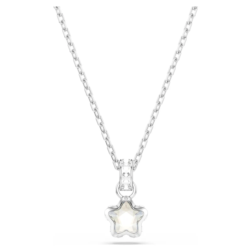 Pendentif Swarovski - Chroma - Étoile - Tailles variées - Blanc & Argenté