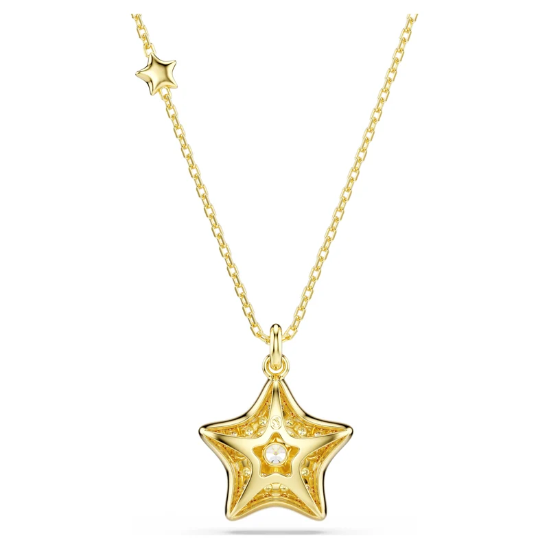 Pendentif Swarovski - Sublima - Taille ronde Étoile - Blanc & Doré