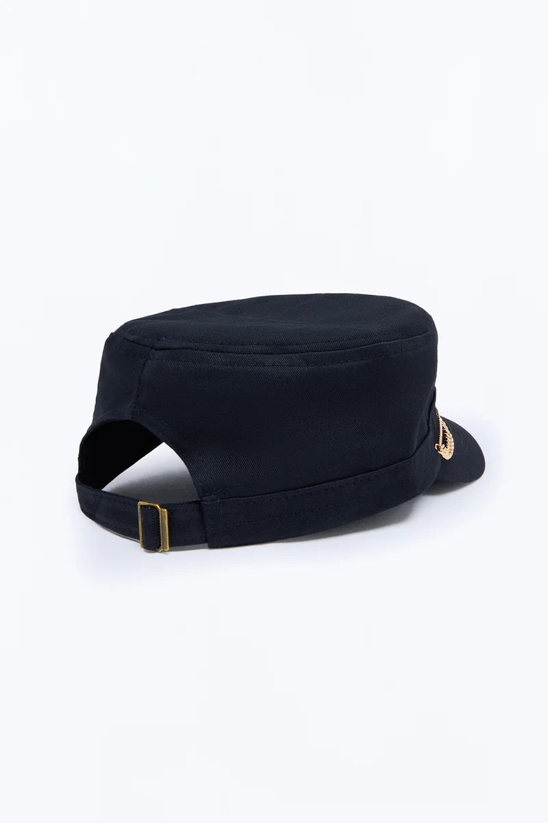 Street Smart Embellished Cadet Hat - Black