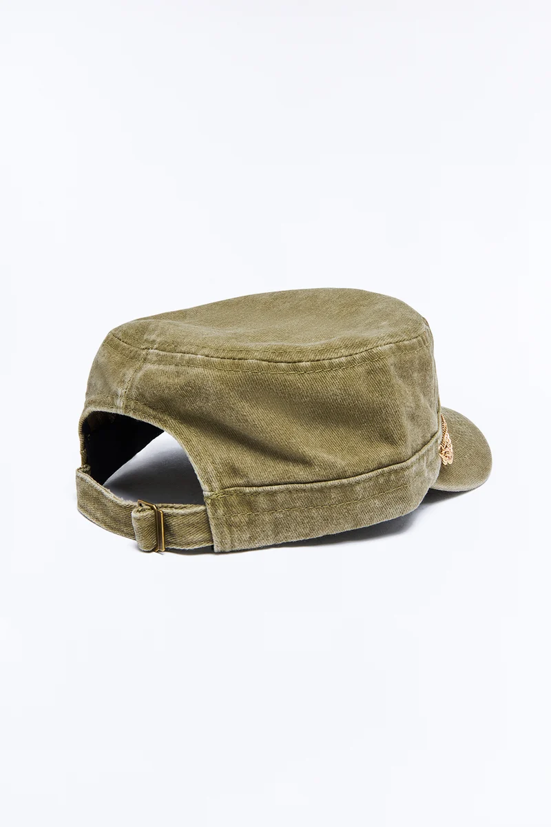 Westside Story Embellished Cadet Hat - Olive