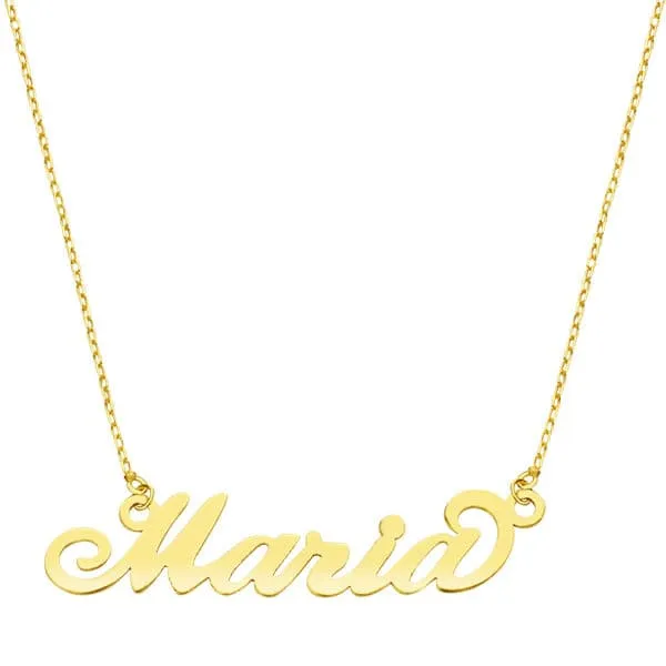 Collier personnalisé prénom 5 lettres – Or jaune 18 carats | Azuline