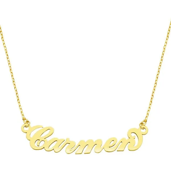 Collier personnalisé 6 lettres – Or jaune 18 carats | Azuline
