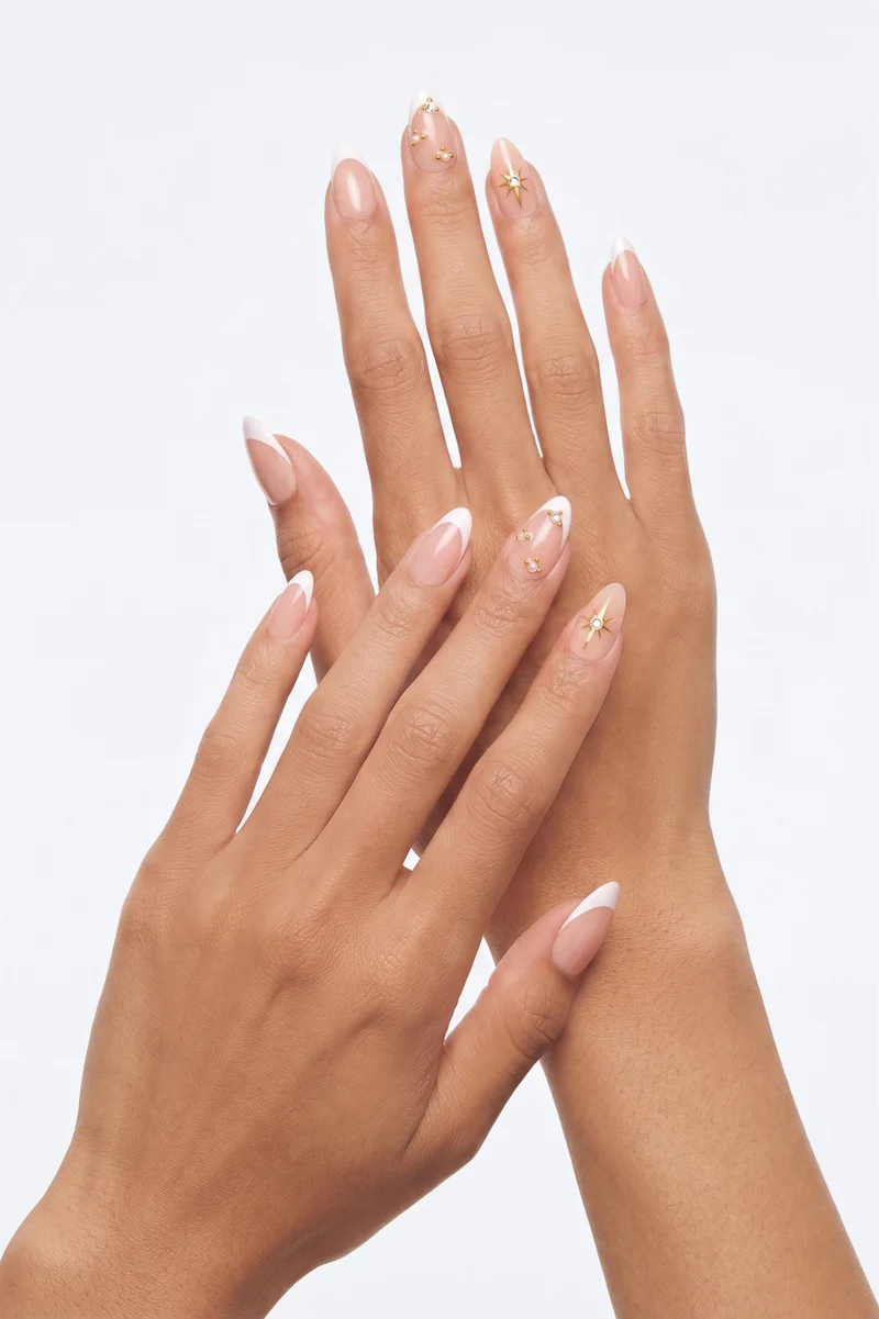 Classic Chic Press On Nail Set - Pink/combo