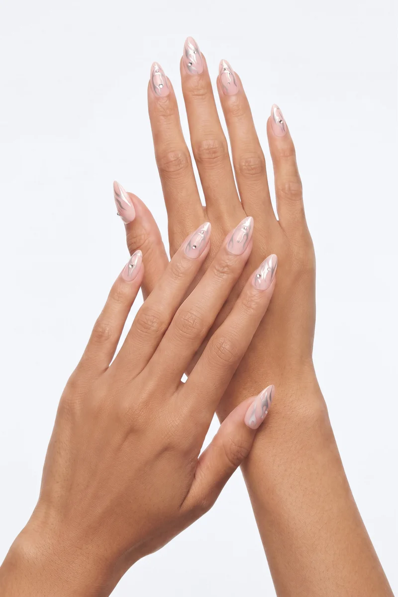 Belle Manicure Press On Nail Set - Pink/combo