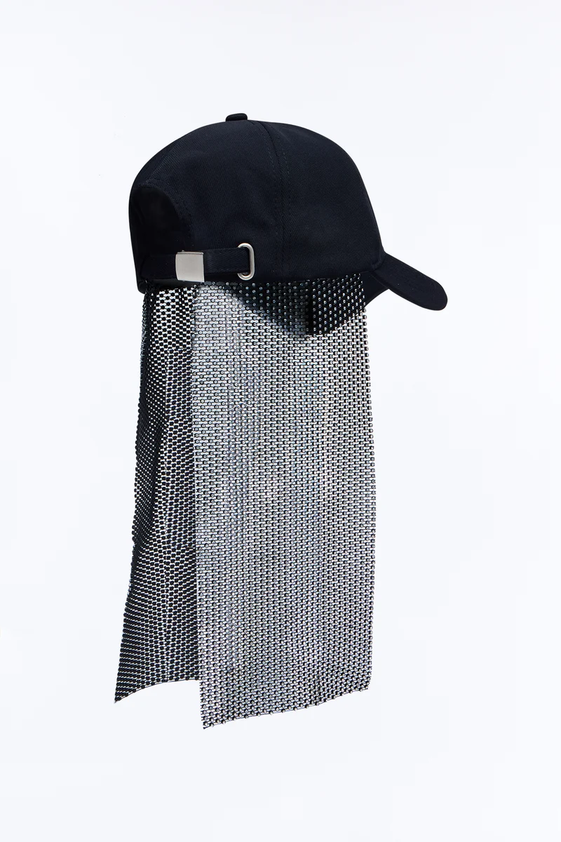 Don't Cross The Line Baseball Hat - Black/combo