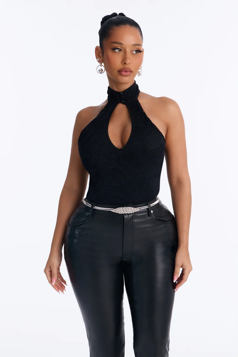 Rhinestone Tears Stretch Chain Belt - Silver