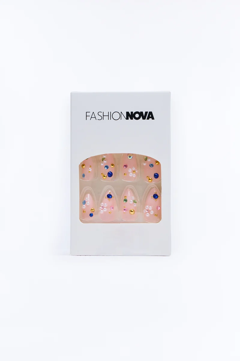 Drippin' Diamonds Press On Nail Set - Multi Color