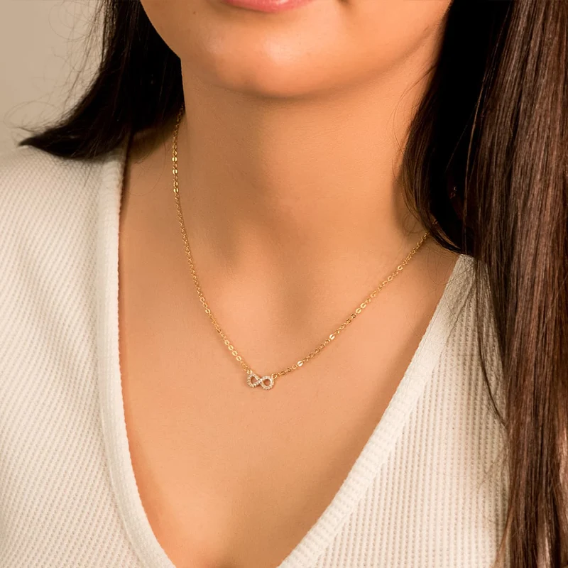 Pendentif Infini bicolore – Or 18 carats | Azuline
