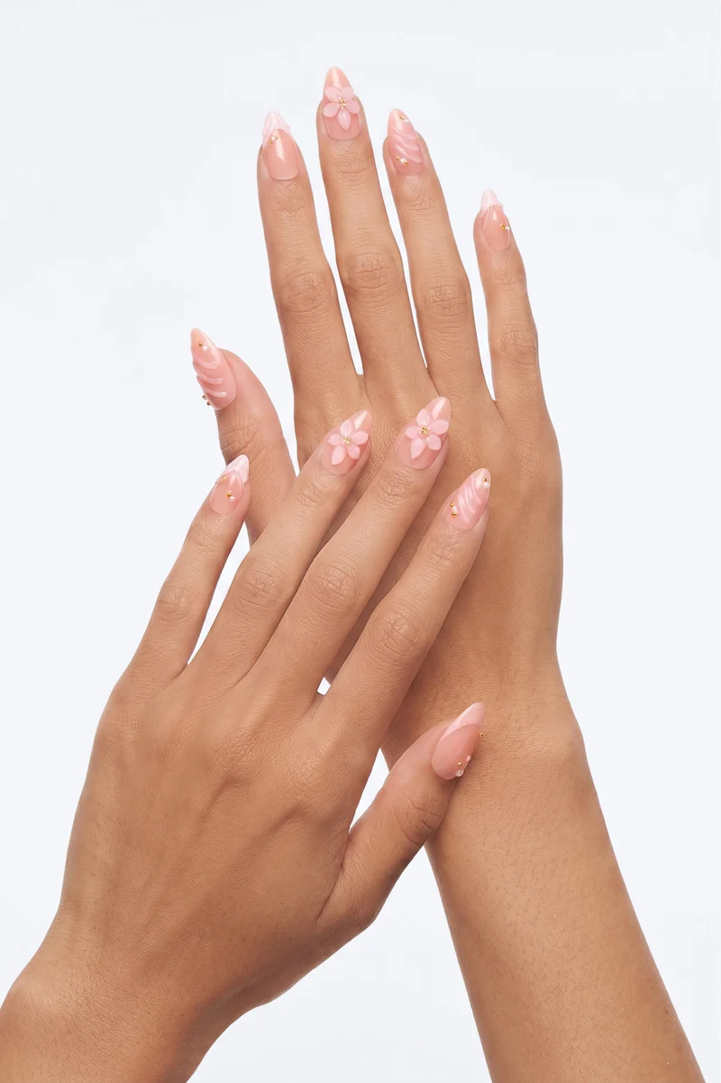 The Perfect Tip Press On Nail Set - Pink/combo