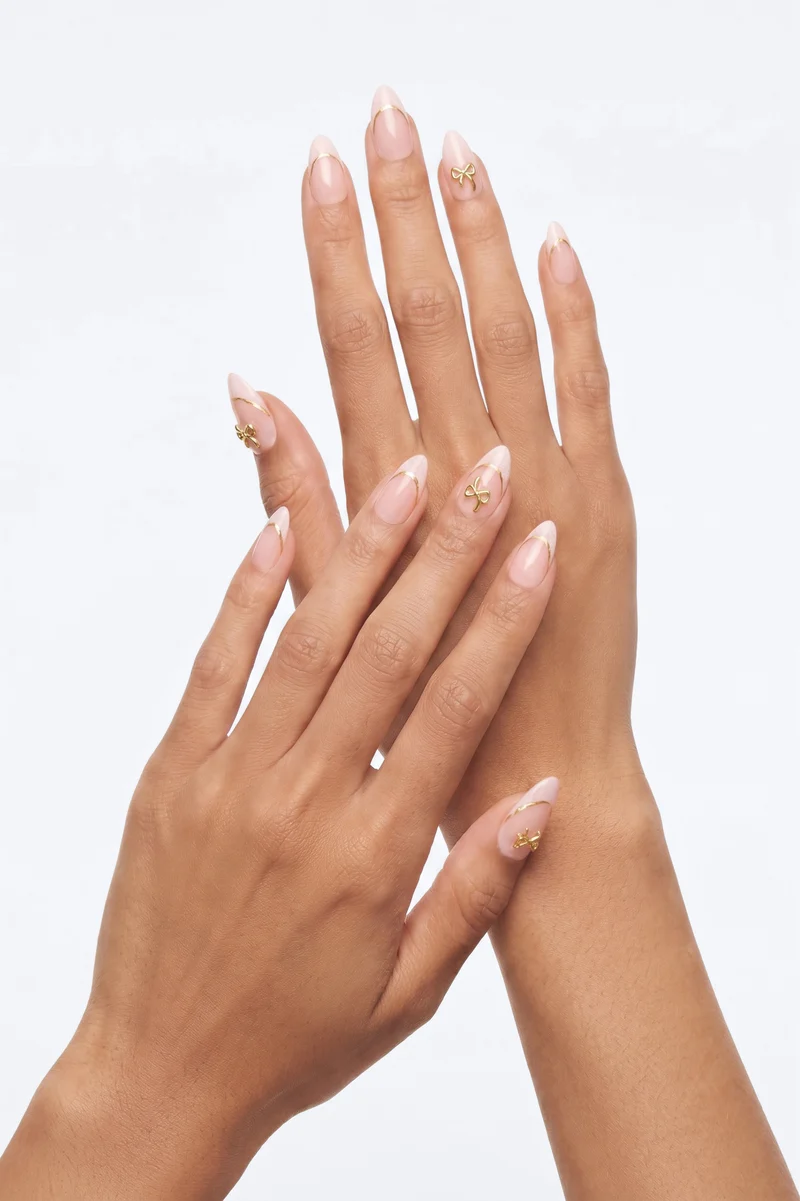 Bowtiful Tips Press On Nail Set - Pink/combo