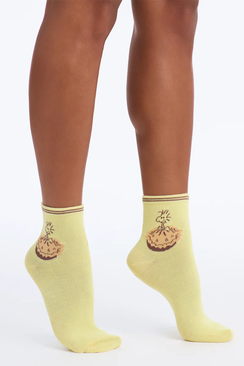 Sweater Weather Snoopy 5 Pack Crew Socks - Oatmeal/combo