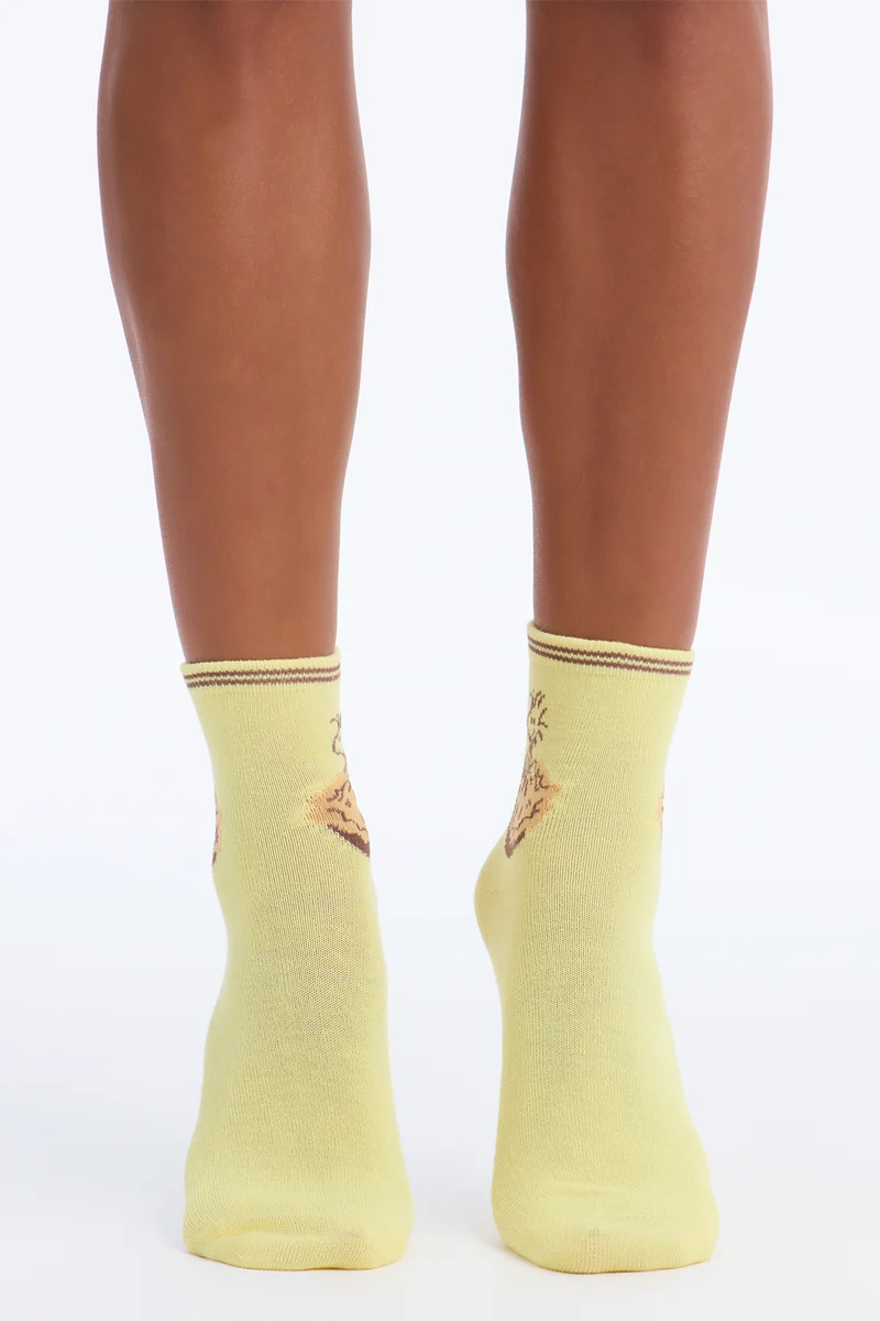 Sweater Weather Snoopy 5 Pack Crew Socks - Oatmeal/combo
